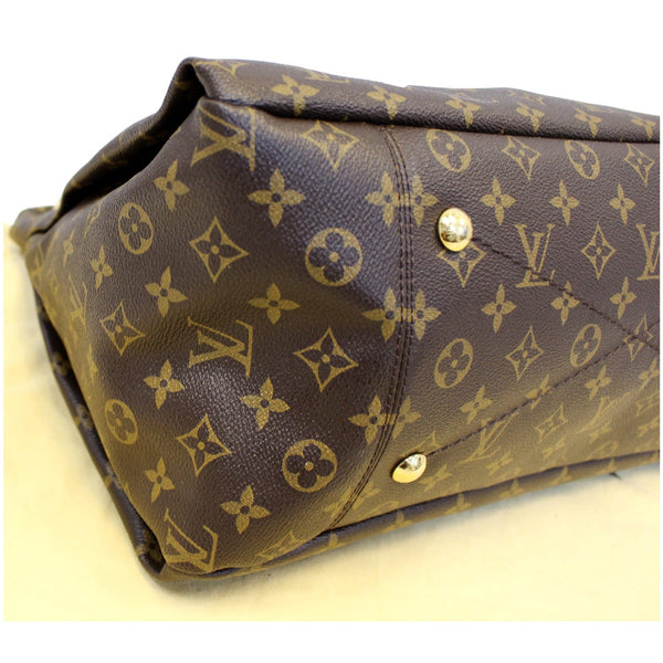 LOUIS VUITTON Artsy MM Monogram Canvas Shoulder Bag Brown