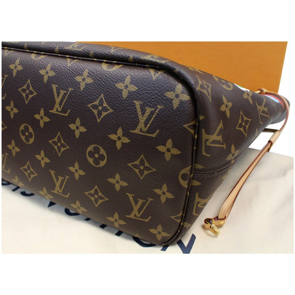 Brown lv Stories Neverfull MM Monogram Canvas Bag