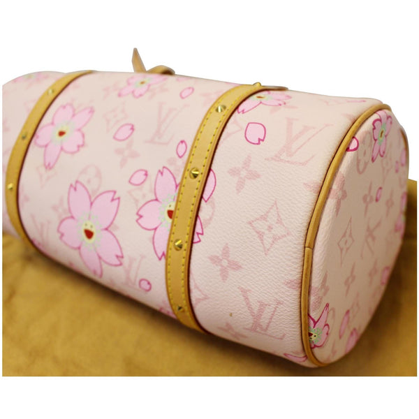 LOUIS VUITTON Papillon Pink Monogram Cherry Blossom Tote Handbag-US