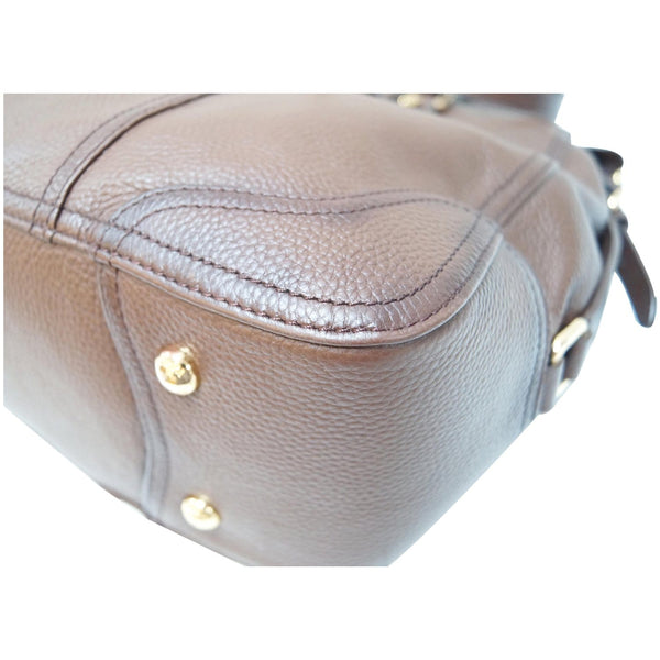 PRADA Cervo Antik Leather Tote Bag Brown