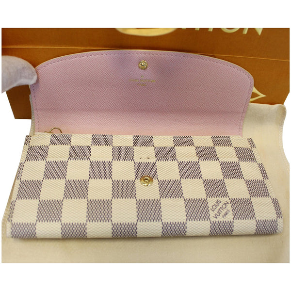 Louis Vuitton Emilie Wallet - Lv Monogram Canvas Wallet - front view