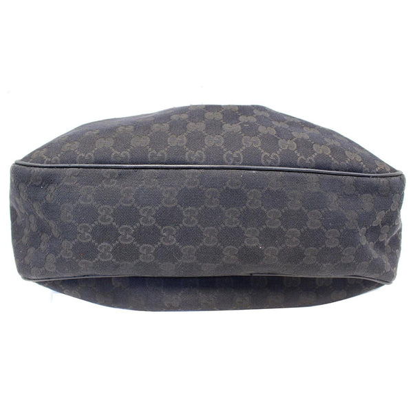 Gucci Sukey GG Canvas Black Checks Messenger Bag - flat long bottom