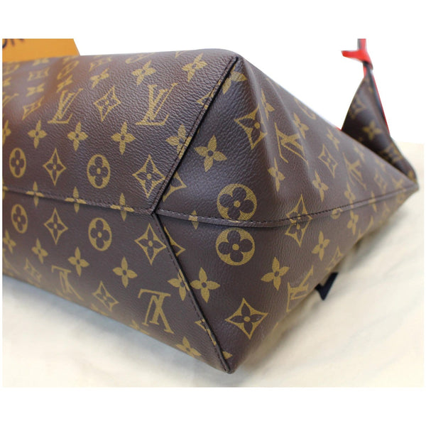 LOUIS VUITTON Flower Hobo Monogram Canvas Shoulder Hobo Bag Brown