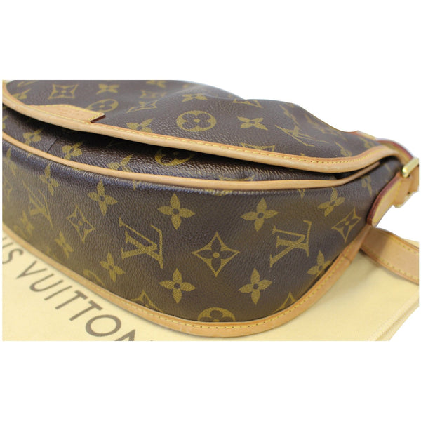 LOUIS VUITTON Menilmontant PM Monogram Canvas Crossbody Bag Brown