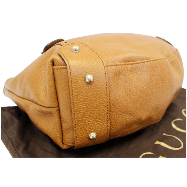 GUCCI Pelham Brown Leather Hobo Bag 336654-US