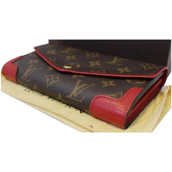 LOUIS VUITTON Sarah Retiro Monogram Canvas Wallet Brown/Cerise-US