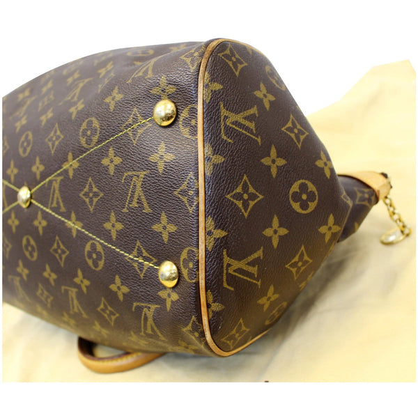 lv Tivoli GM Monogram Canvas Shoulder Bag right seams