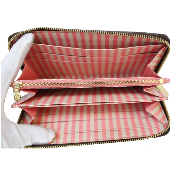 5 slots interior LV Trunks Damier Ebene Zippy Wallet