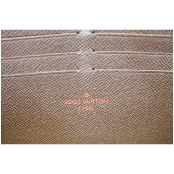 LOUIS VUITTON Damier Ebene Zippy Wallet Brown-US