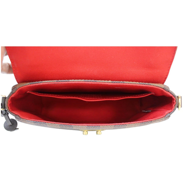 LOUIS VUITTON Croisette Damier Ebene Shoulder Crossbody Bag Brown