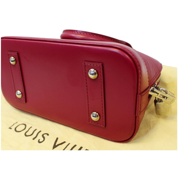 LV Alma BB Epi Leather Satchel Crossbody Bag- bottom