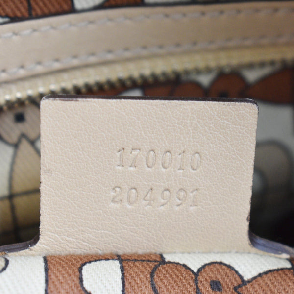 GUCCI Small Britt Guccissima Leather Satchel Bag Beige 170010