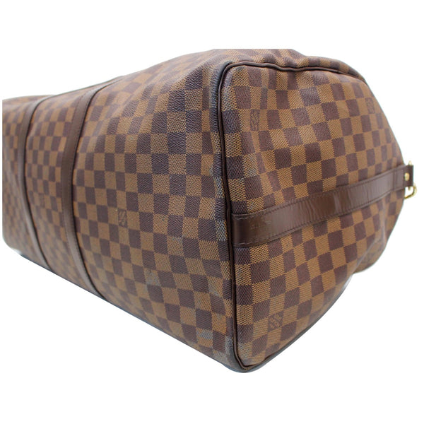 LV Keepall Bandouliere 55 Damier Ebene Bag Brown.