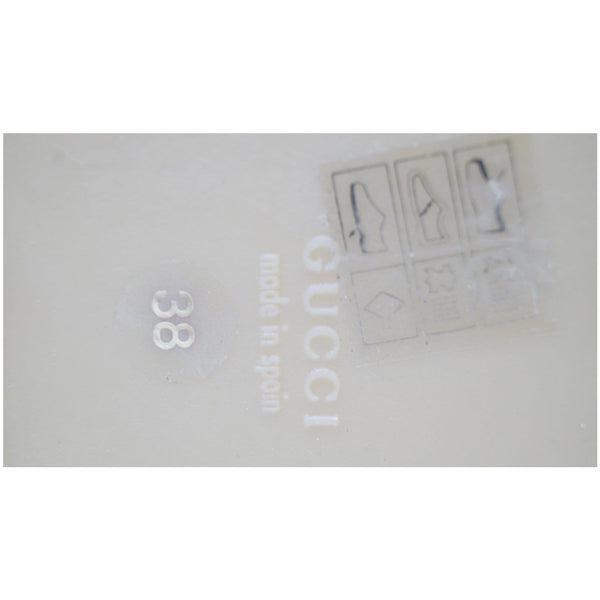 GUCCI Logo Sylvie Espadrilles Canvas Platform Off White 525989 US 8