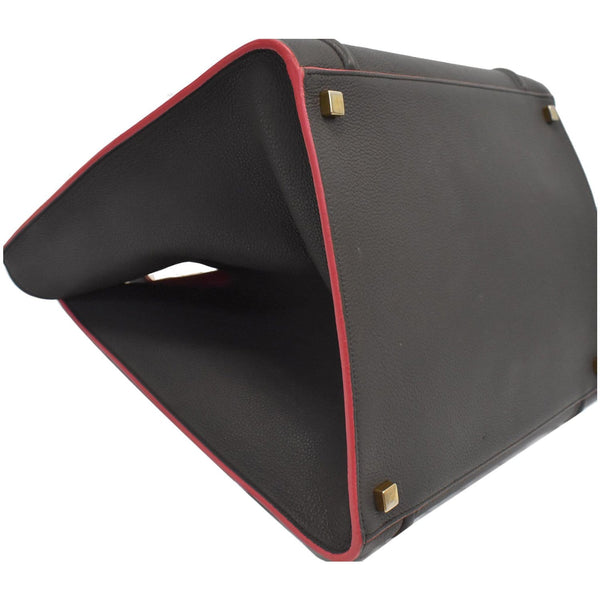 CELINE Luggage Phantom Medium Leather Tote Bag Black