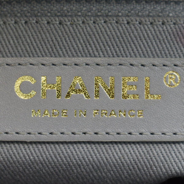 CHANEL Business Affinity Medium Quilted Caviar Crossbody Bag Gray