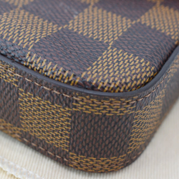 LOUIS VUITTON Felicie Damier Ebene Pochette Crossbody Bag Brown - Hot Deals