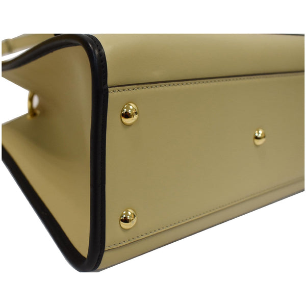 FENDI Runaway Medium Leather Tote Bag Beige