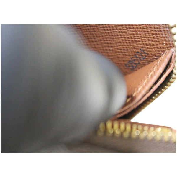 Louis Vuitton Zippy Monogram Canvas Long Wallet Brown tag number