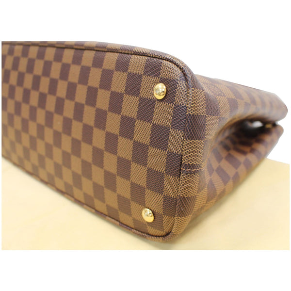Louis Vuitton Kensington Damier Ebene Shoulder Bag Brown back view