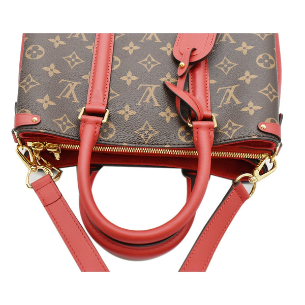 LOUIS VUITTON Soufflot BB Monogram Canvas Shoulder Crossbody Bag Cerise