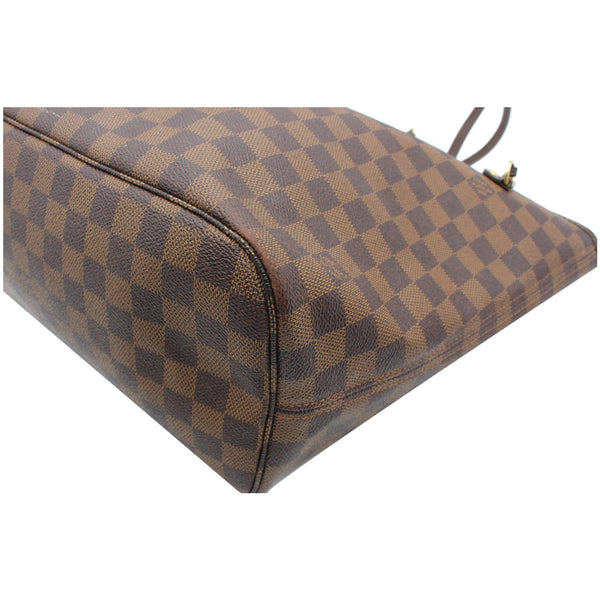 LOUIS VUITTON Neverfull MM Damier Ebene Tote Bag Brown