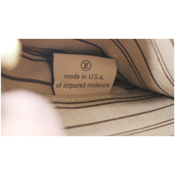 LOUIS VUITTON Neverfull GM Monogram Canvas Pochette Wristlet Pouch Brown