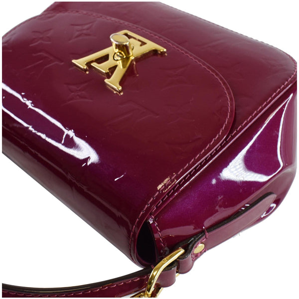 LOUIS VUITTON Pasadena Vernis Patent Leather Shoulder Bag Magenta
