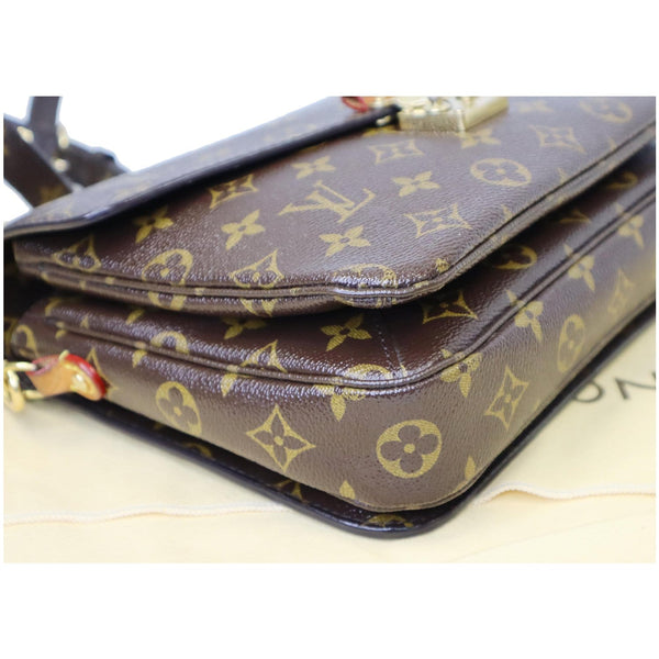brown seams Lv Metis Pochette Monogram Canvas Bag