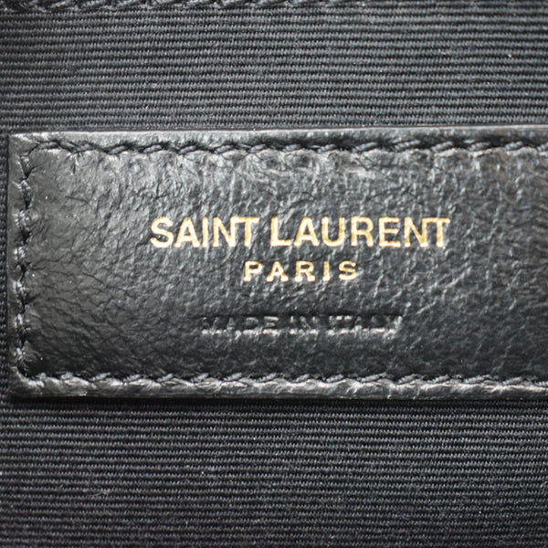 YVES SAINT LAURENT Lou Camera Leopard-Print Leather Crossbody Bag Black