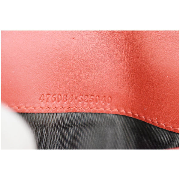 Gucci Sylvie Continental Leather Wallet Red - Dallas Handbags