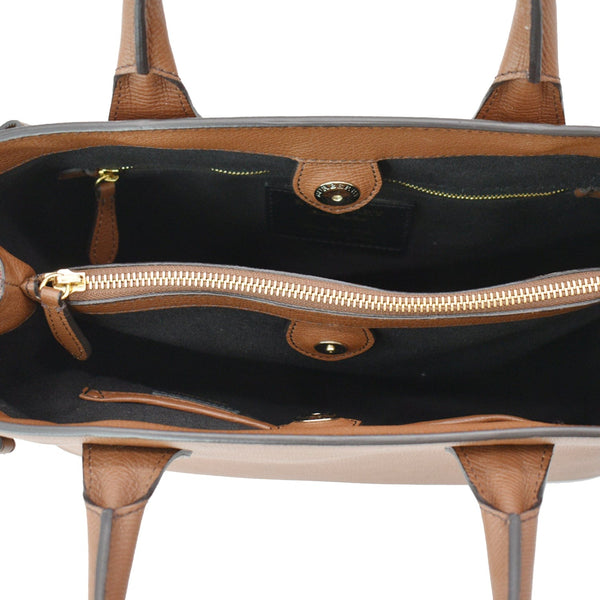 Burberry Banner Medium House Check Tote Bag Tan - DDH