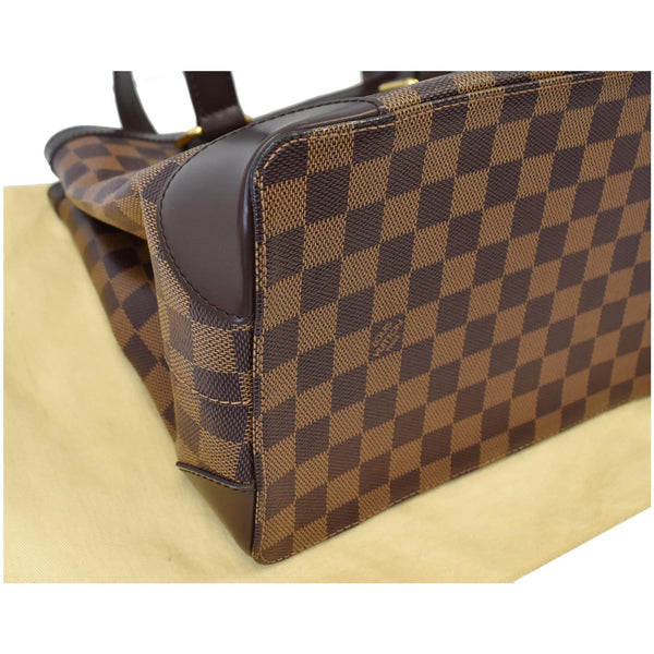 Louis Vuitton Hampstead PM Damier Ebene Shoulder Bag - bottom corner view