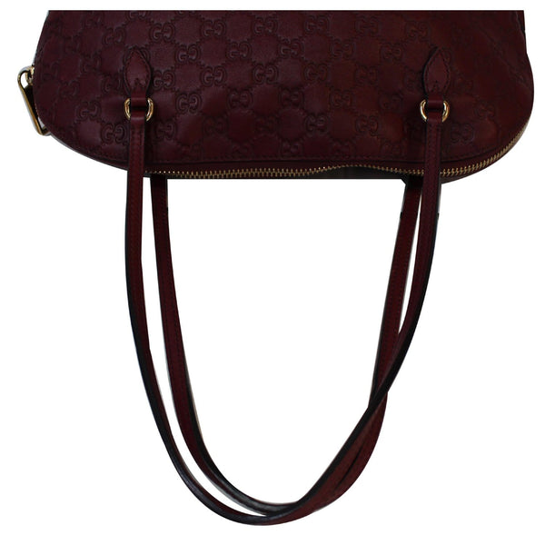 GUCCI Bree GG Guccissima Leather Shoulder Bag Dusty Rose 323673