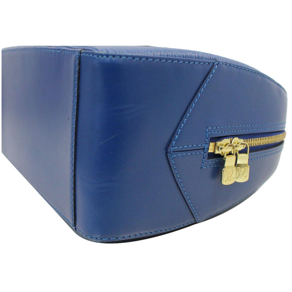 Louis Vuitton Sablon Epi Leather Satchel Bag close zip