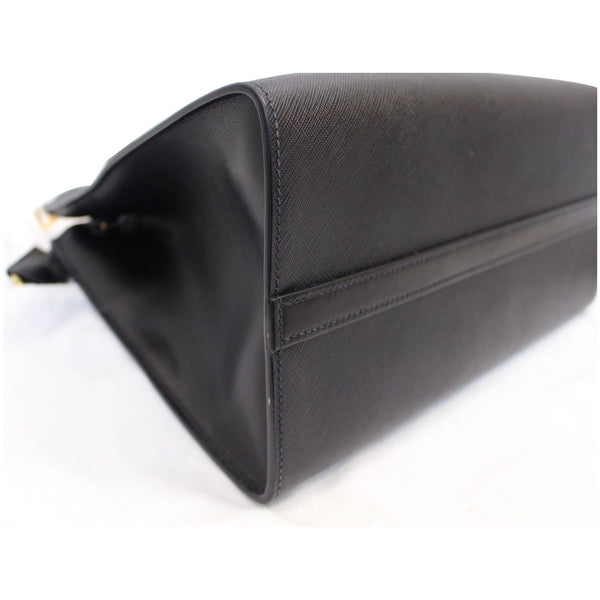 PRADA Paradigme Saffiano Leather Tote Shoulder Bag Black