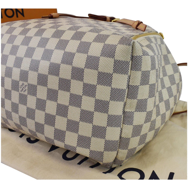 Louis Vuitton Sperone Damier Azur Backpack Bag White - corner focused