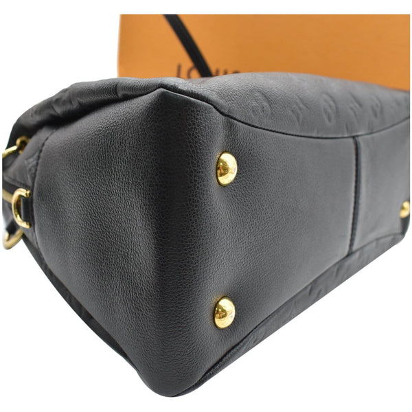 LOUIS VUITTON Ponthieu PM Empreinte Leather Shoulder Bag Black