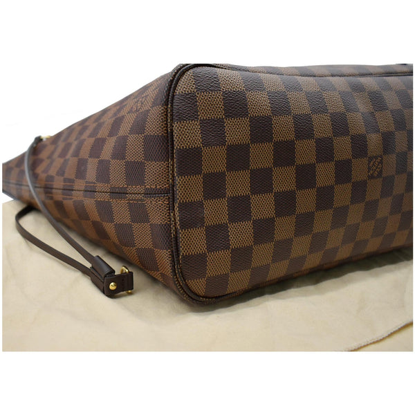 LOUIS VUITTON Neverfull MM Damier Ebene Tote Bag Brown