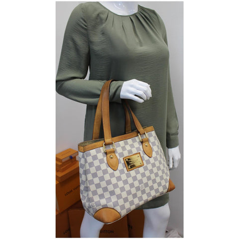 Louis Vuitton Hampstead PM Damier Azur Shoulder Bag for women