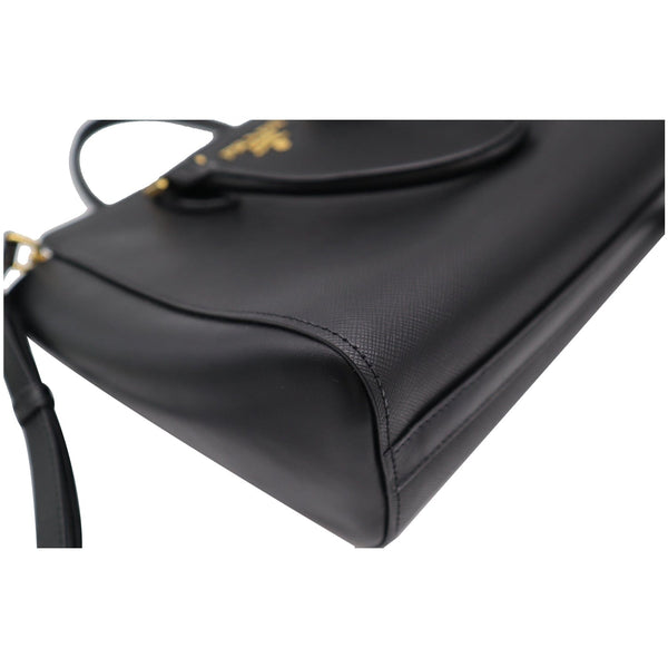 Prada Top Handle Saffiano Leather Tote Crossbody Bag Back