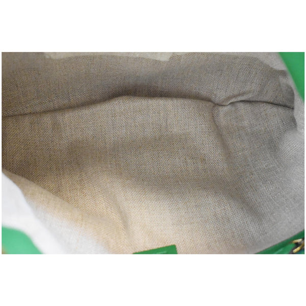 GUCCI 1970 Medium Leather Shoulder Bag Green 290682