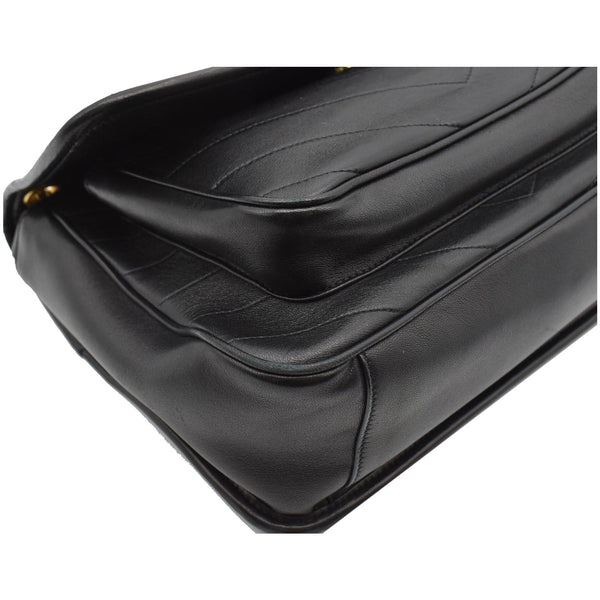 YVES SAINT LAURENT Niki Medium Leather Shoulder Bag Black