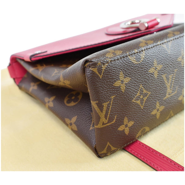 LOUIS VUITTON Saint Michel Monogram Epi Shoulder Bag Red