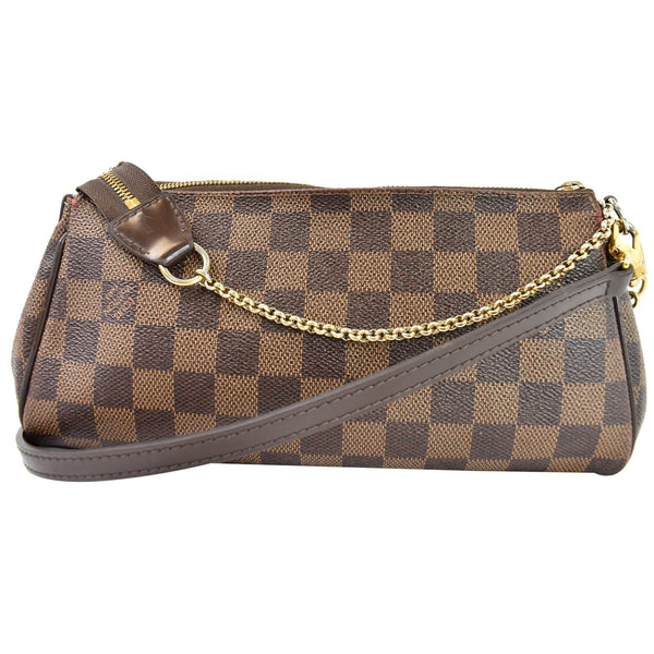Louis Vuitton Pochette Eva Damier Ebene Crossbody Bag front preview