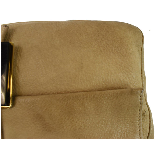 FENDI Mama Forever Large Flap Leather Shoulder Bag Yellow