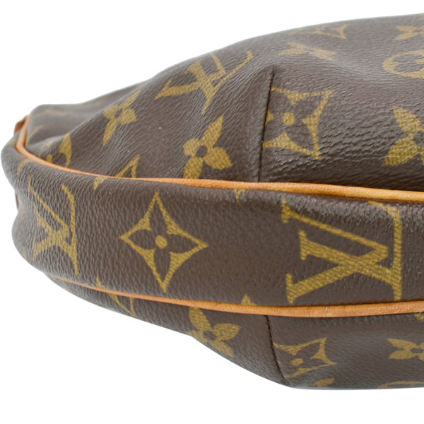 Louis Vuitton Croissant MM Monogram Canvas Hobo Bag Brown