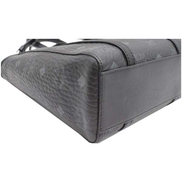 MCM Worldwide Mini Toni Visetos Canvas Tote Bag Black