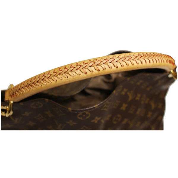 LOUIS VUITTON Artsy MM Monogram Canvas Shoulder Bag Brown