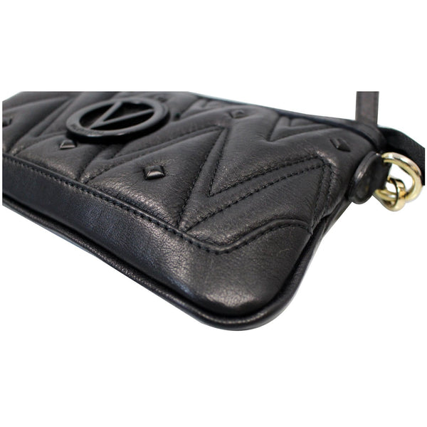 VALENTINO By Mario Valentino Abigail Sauvage Rockstud Crossbody Bag Black